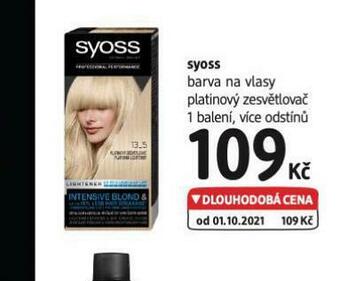 dm drogerie Syoss barva na vlasy nabídka