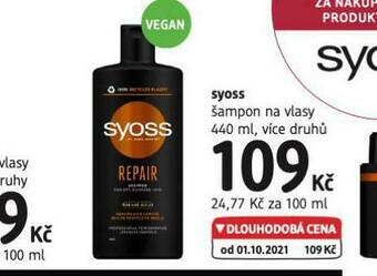 dm drogerie Syoss šampon nabídka