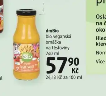 Dmbio veganská omáčka na těstoviny