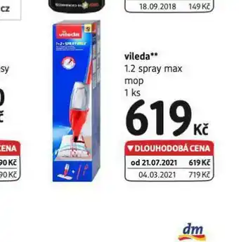 dm drogerie Vileda 1.2 spray max nabídka