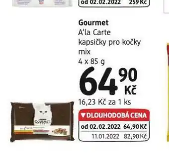 Gourmet a´la carte kapsičky pro kočky