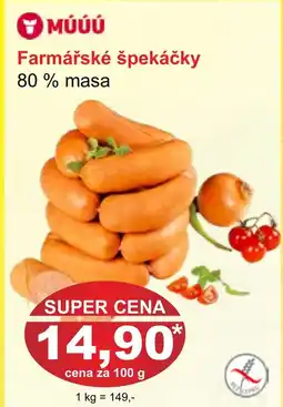 PLUS JIP Farmářské špekáčky nabídka