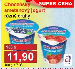 PLUS JIP Choceňský smetanový jogurt nabídka