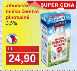 PLUS JIP Jihočeské mléko čerstvé plnotučné nabídka