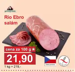 PLUS JIP Rio Ebro salám nabídka