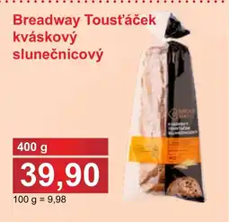 PLUS JIP Breadway Tousťáček kváskový slunečnicový nabídka