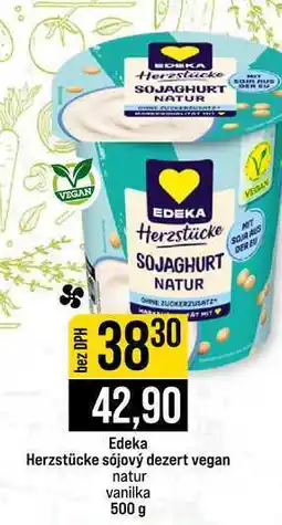 Jip Edeka Herzstücke sójový dezert vegan natur vanilka nabídka