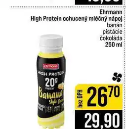 Jip Ehrmann High Protein ochucený mléčný nápoj banán pistácie čokoláda nabídka