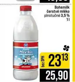 Jip Bohemilk čerstvé mléko plnotučné 3,5% nabídka