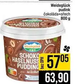 Jip Weideglück pudink čokoláda+ořech 800 g nabídka