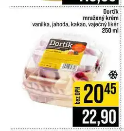 Jip Dortík mražený krém vanilka, jahoda, kakao, vaječný likér nabídka