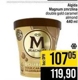 Jip Algida Magnum zmrzlina double gold caramel almond nabídka
