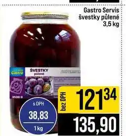 Jip Gastro Servis švestky půlené nabídka