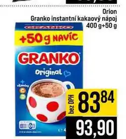 Jip Orion Granko instantní kakaový nápoj +50g nabídka