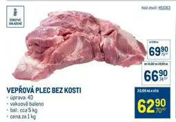 Makro Vepřová plec bez kosti nabídka