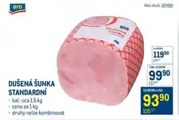 Makro Dušená šunka standardní nabídka