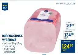 Makro Dušená šunka výběrová nabídka