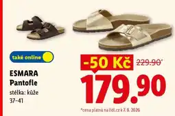 Lidl Esmara PANTOFLE nabídka