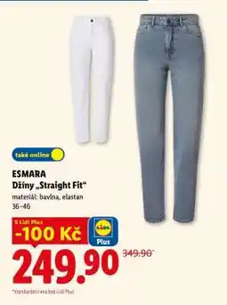 Lidl ESMARA DŽÍNY 'STRAIGHT FIT' nabídka