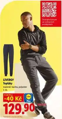 Lidl LIVERGY TEPLÁKY nabídka
