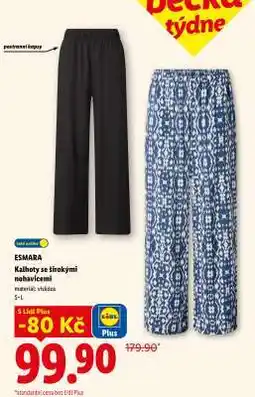 Lidl ESMARA Kalhoty se širokými nohavicemi nabídka