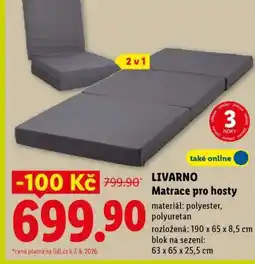 Lidl LIVARNO Matrace pro hosty nabídka