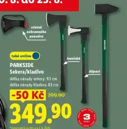 Lidl PARKSIDE Sekera/kladivo nabídka