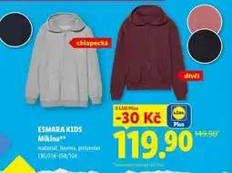 Lidl ESMARA KIDS Mikina nabídka