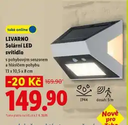 Lidl LIVARNO Solární LED svítidlo nabídka