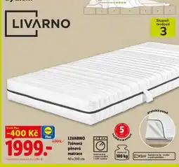 Lidl Livarno 7zónová pěnová matrace nabídka