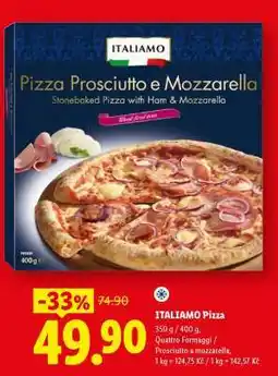 Lidl ITALIAMO Pizza nabídka