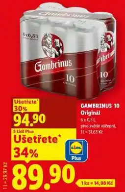 Lidl Gambrinus 10 Originál nabídka