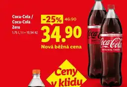 Lidl COCA-COLA, COCA-COLA ZERO nabídka