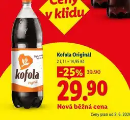 Lidl Kofola Original nabídka