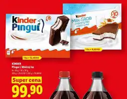 Lidl Kinder Pinguí / Mléčný řez nabídka