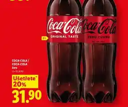 Lidl COCA-COLA, COCA-COLA ZERO nabídka