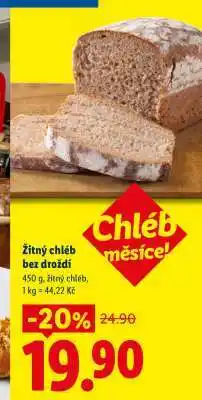 Lidl ŽITNÝ CHLÉB BEZ DROŽDÍ nabídka