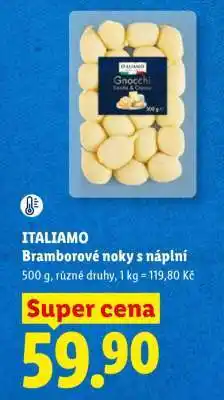 Lidl ITALIAMO Bramborové noky s náplní nabídka