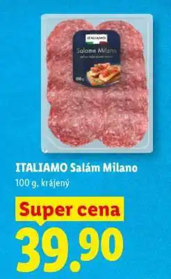 Lidl ITALIAMO SALÁM MILANO nabídka