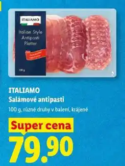 Lidl ITALIAMO Salámové antipasti nabídka