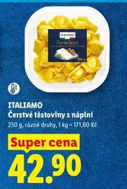 Lidl ITALIAMO Čerstvé těstoviny s náplní nabídka