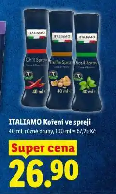 Lidl ITALIAMO Koření ve spreji nabídka