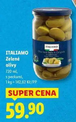 Lidl ITALIAMO Zelené olivy nabídka