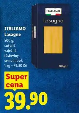 Lidl Italiamo Lasagne nabídka