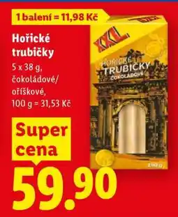 Lidl Hořické trubičky nabídka