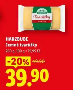 Lidl HARZBUBE Jemné tvarůžky nabídka
