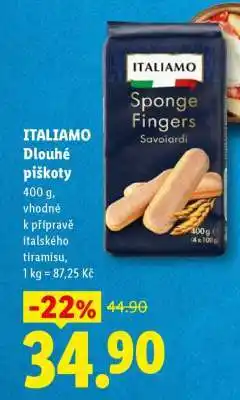 Lidl ITALIAMO DLOUHÉ PIŠKOTY nabídka