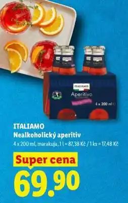 Lidl ITALIAMO NEALKOHOLICKÝ APERITIV nabídka