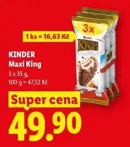 Lidl Kinder Maxi King nabídka