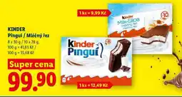 Lidl Kinder Pinguí / Mléčný řez nabídka